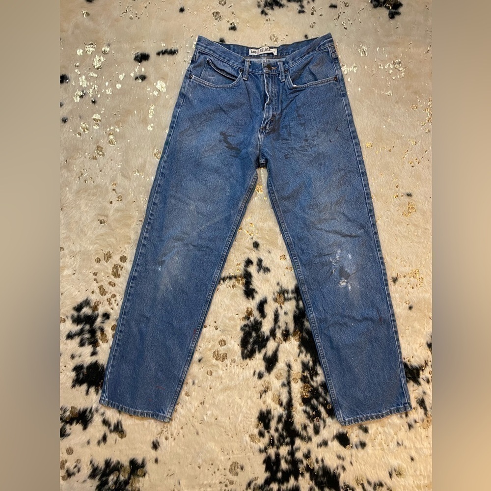 LEE men’s Medium Wash relaxed fit denim jeans size 32